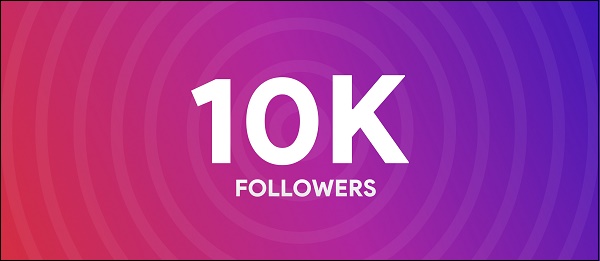 10 آلاف مشترك في Instagram